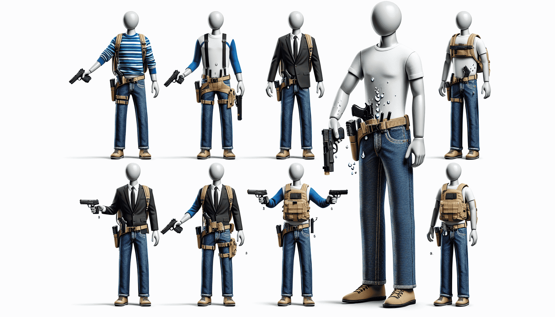 Concealed carry positions
